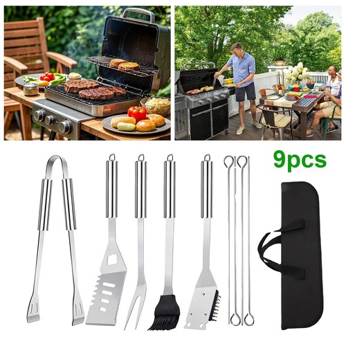 9pcs bbq barbecue grill tool - grill,