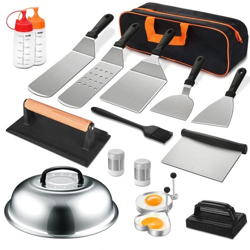 Bbq tool set stainless steel - bbq,
