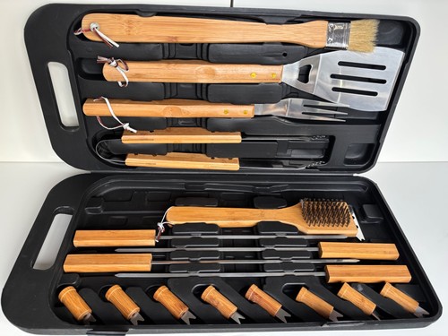 Bbq tool set 17pc - with, case